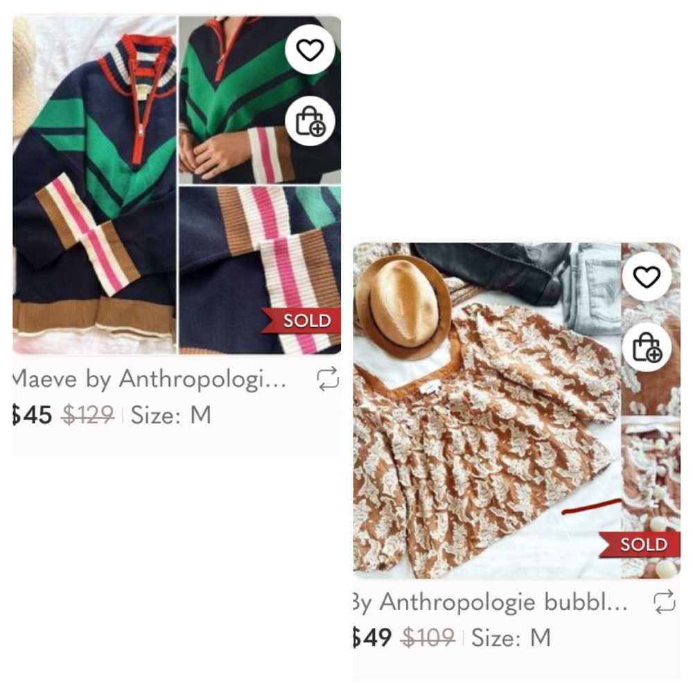 SOLD ANTHROPOLOGIE